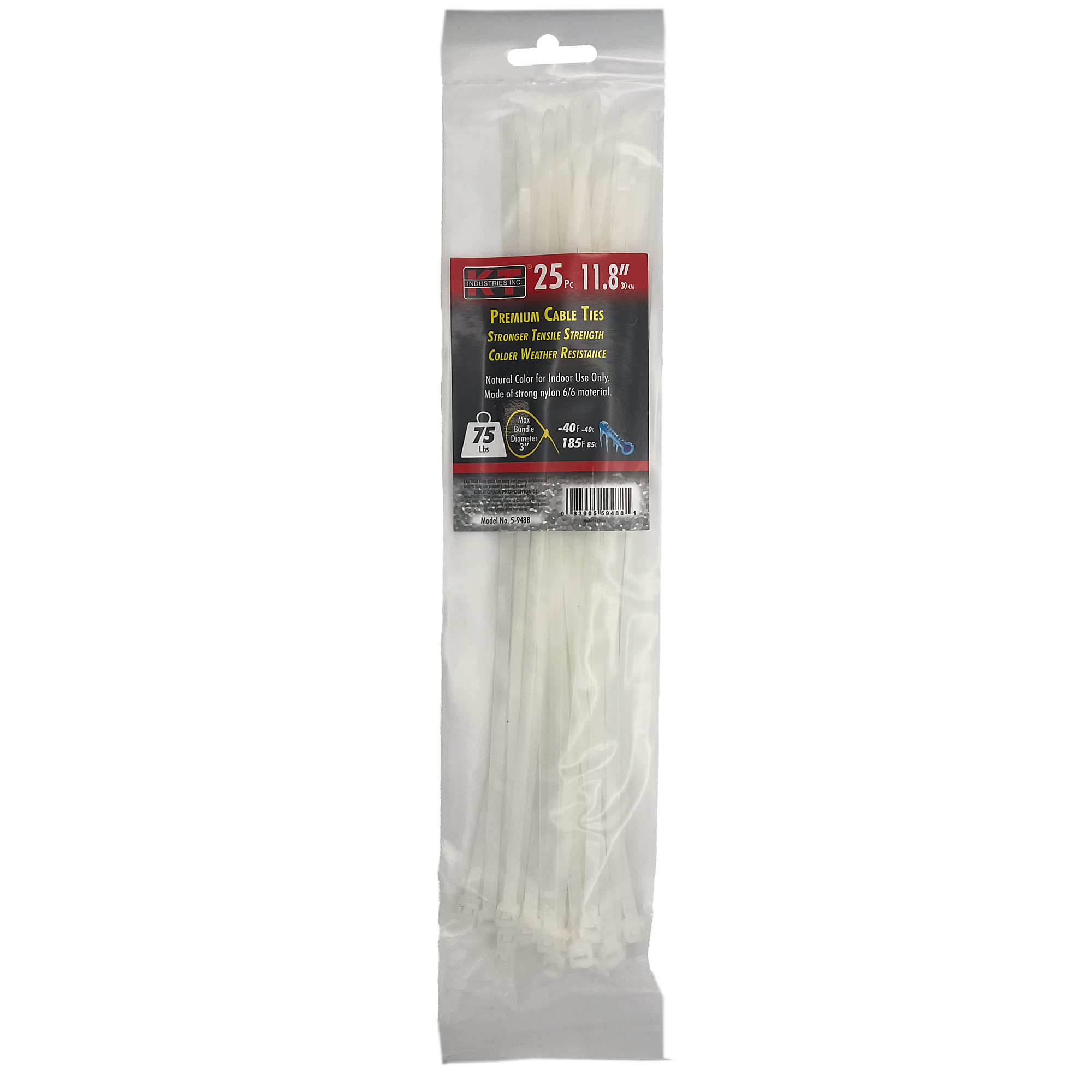 K-T Industries, 11.8" Standard Duty, Natural, 25/Pk, Model # 5-9488